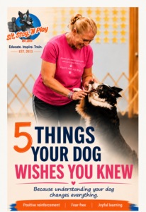 5 things dog book cover #F8F7F5